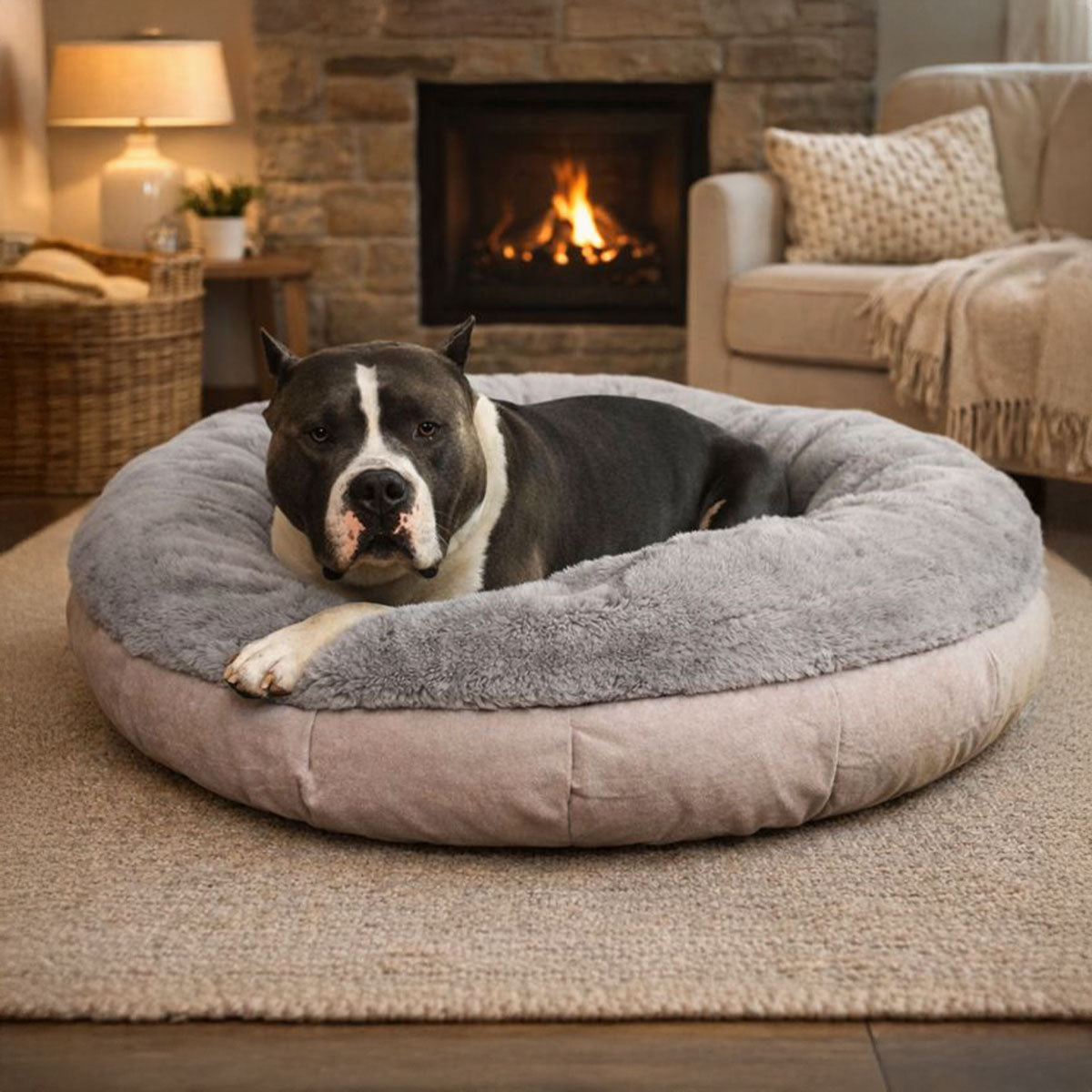 Bully Beds - Faux Fur Orthopedic Dog Bed